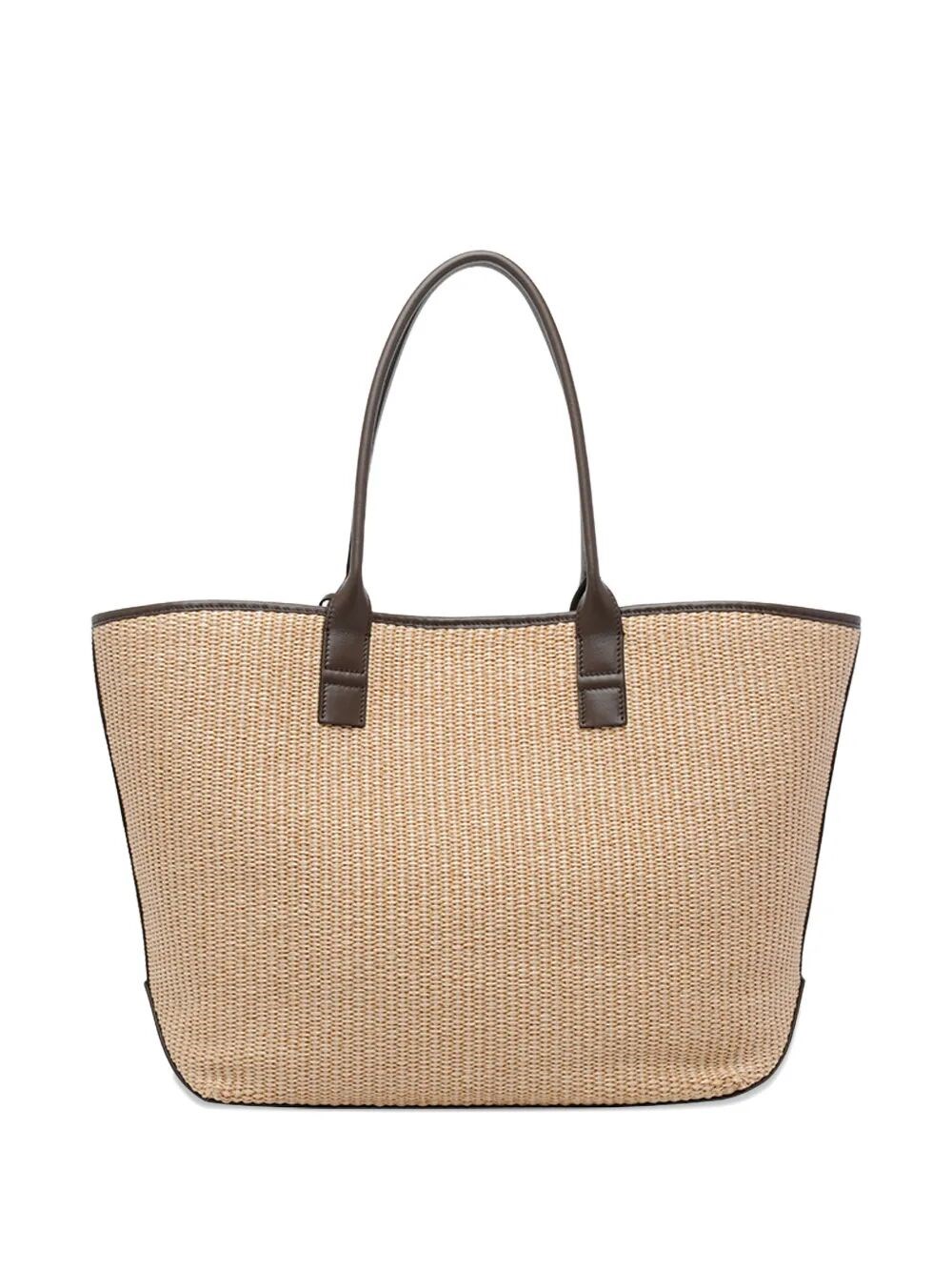 HOGAN ADDRESS MEDIUM RAFFIA SHOPPING BAG