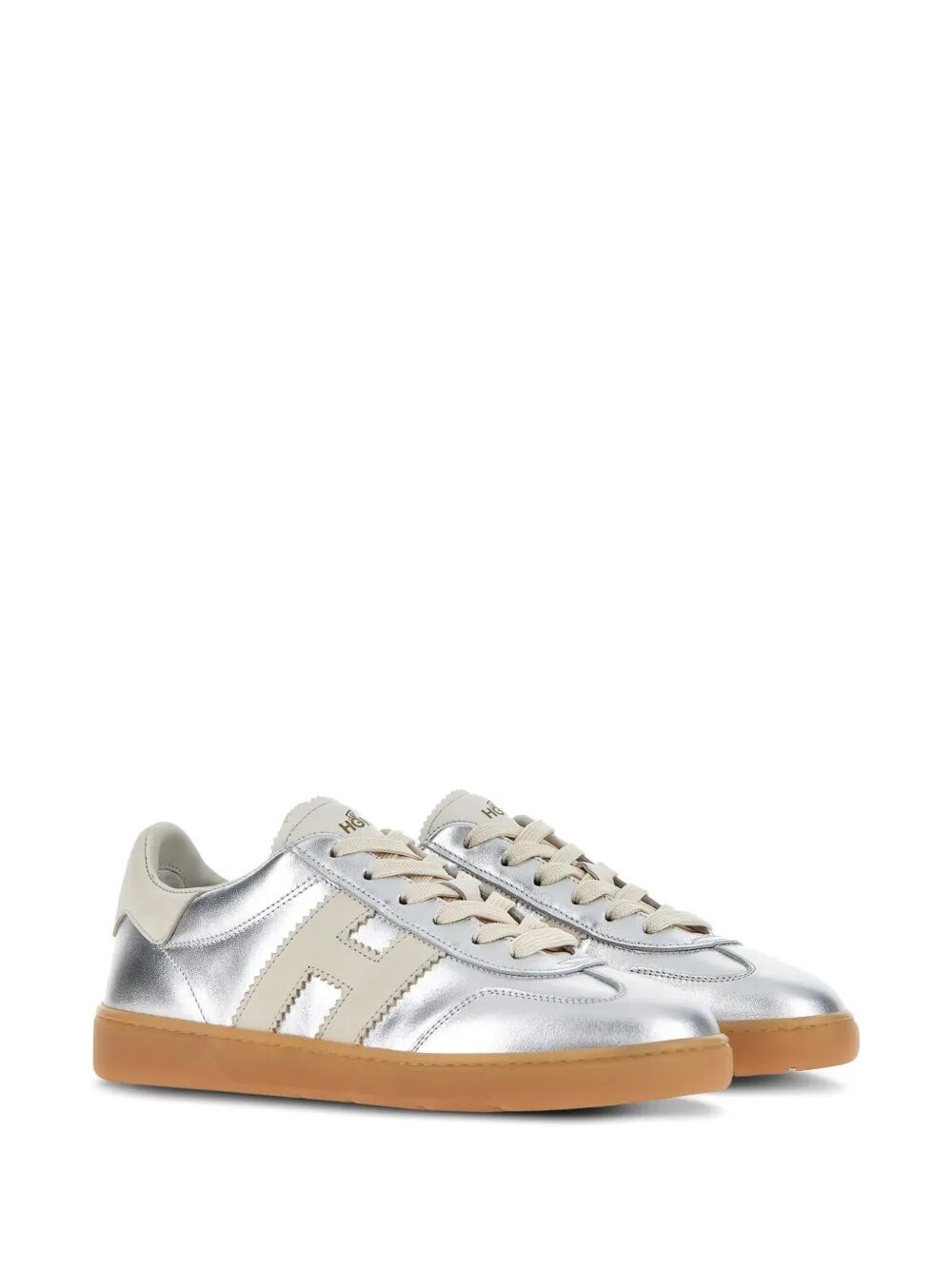 HOGAN COOL METALLIC LEATHER SNEAKERS