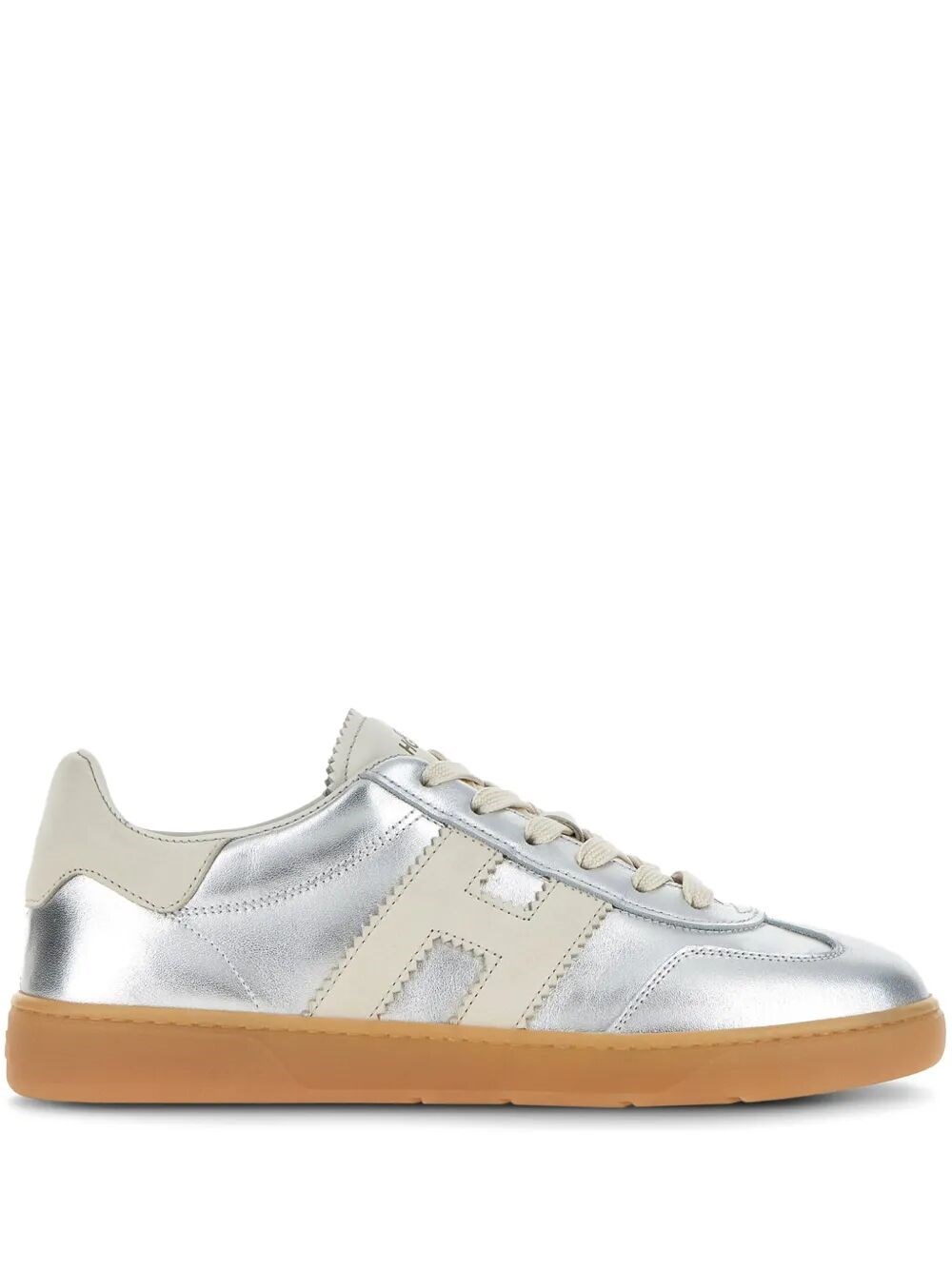 HOGAN COOL METALLIC LEATHER SNEAKERS
