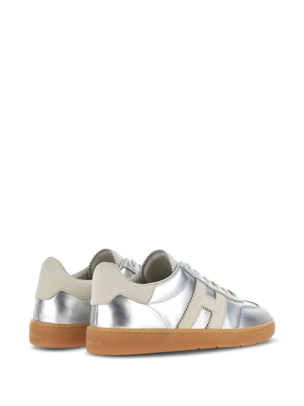 HOGAN COOL METALLIC LEATHER SNEAKERS