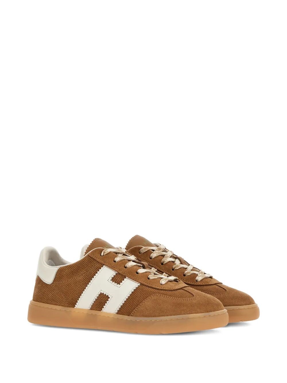 HOGAN COOL SUEDE SNEAKERS WITH OBLIQUE MONOGRAM