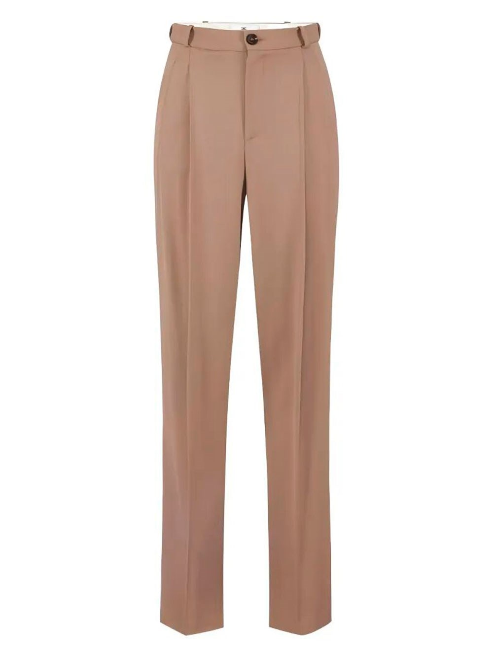 DART-DETAIL GABARDINE TROUSERS