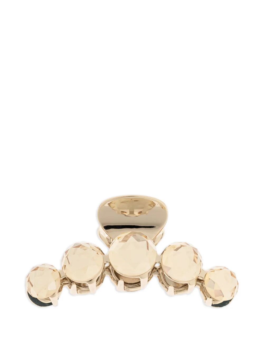 GOLD-FINISH CRYSTAL CLAW HAIR CLIP