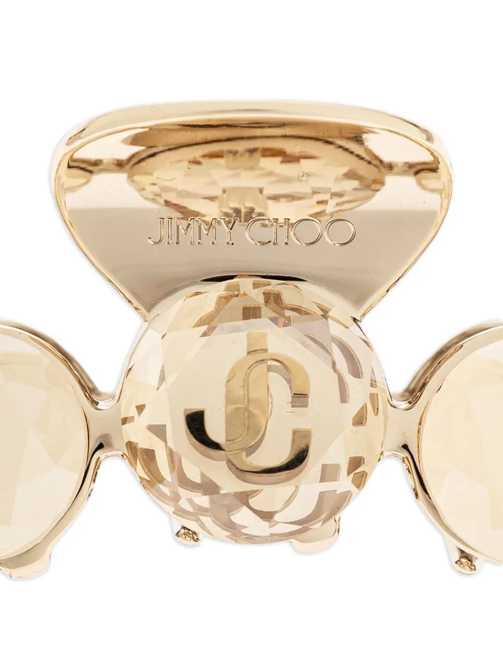 GOLD-FINISH CRYSTAL CLAW HAIR CLIP