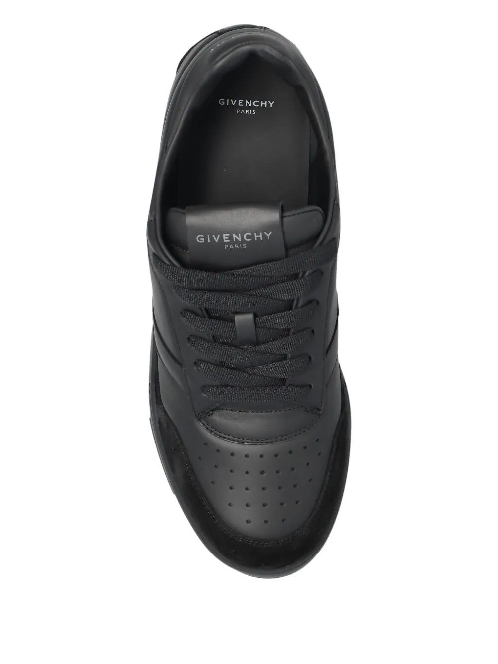 GIVENCHY YARD LEATHER AND SUEDE SNEAKERS