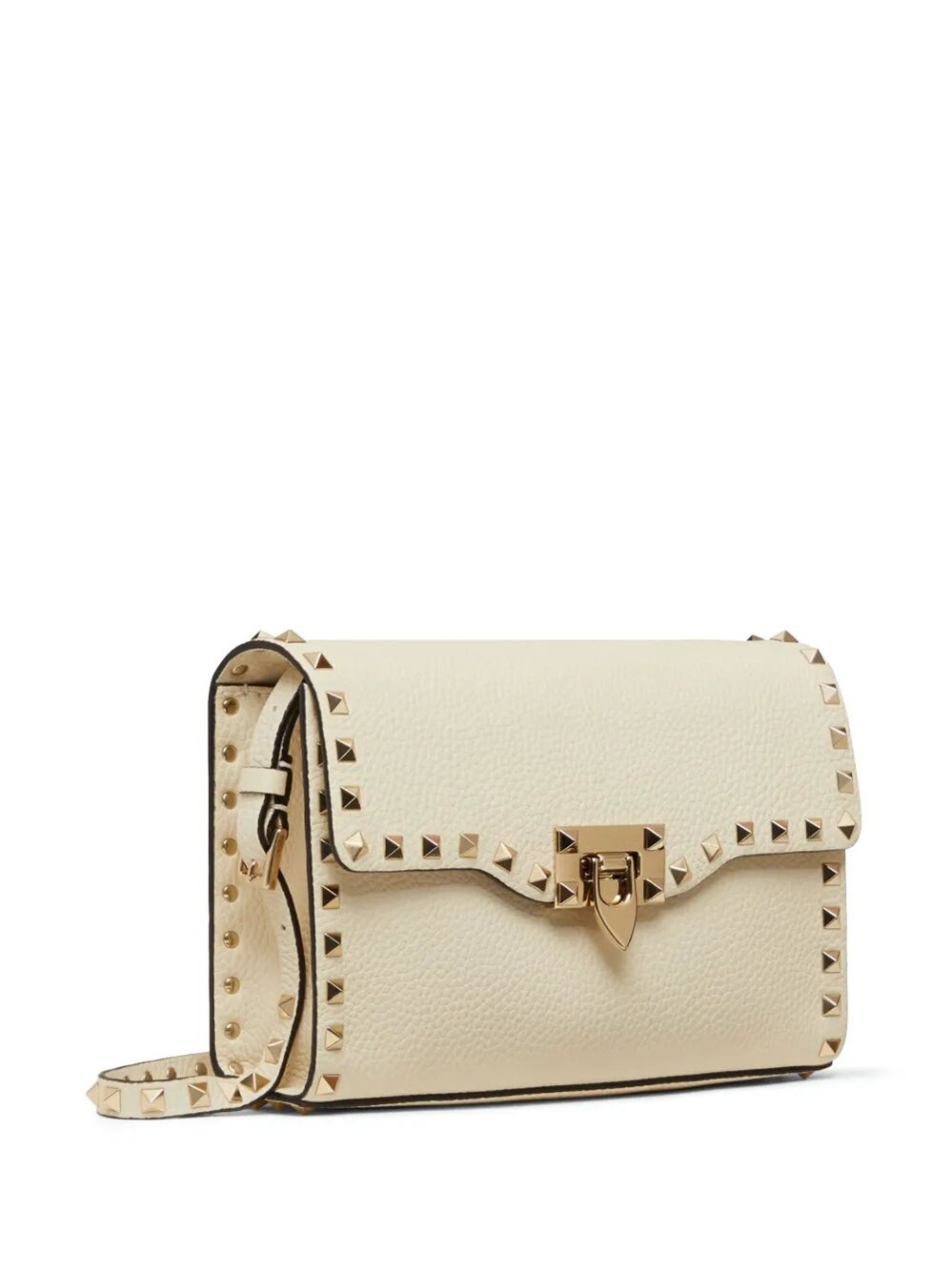 ROCKSTUD SMALL GARNET CALFSKIN CROSSBODY BAG
