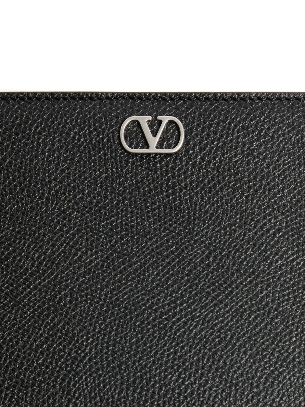 VALENTINO GARAVANI VLOGO SIGNATURE POUCH IN GRAINED CALFSKIN