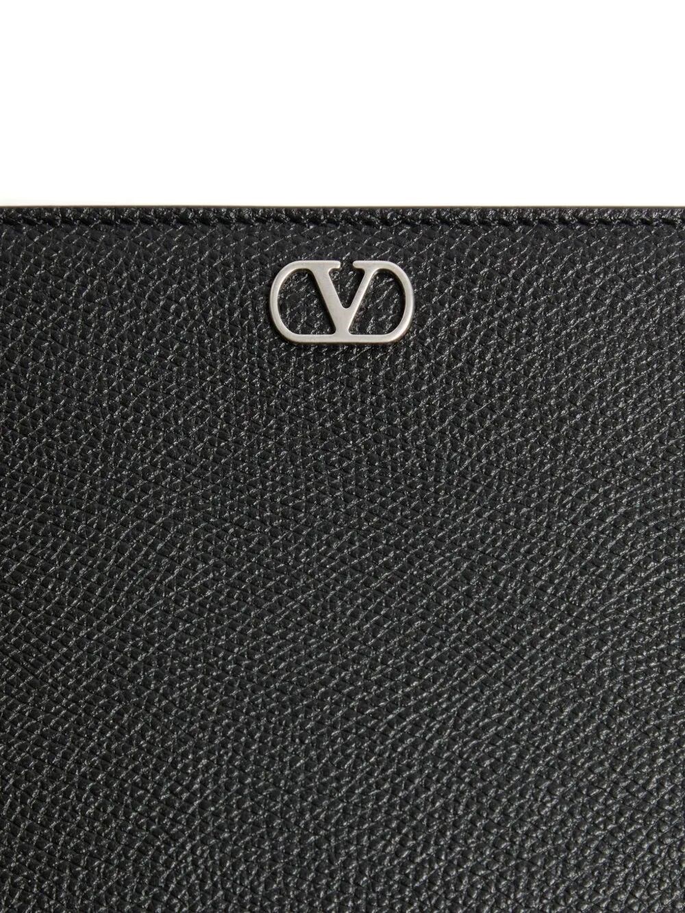 VALENTINO GARAVANI VLOGO SIGNATURE POUCH IN GRAINED CALFSKIN