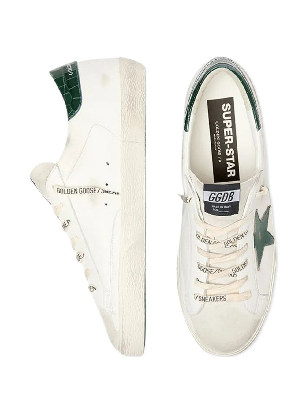 SUPER STAR NAPPA AND LEATHER SNEAKERS