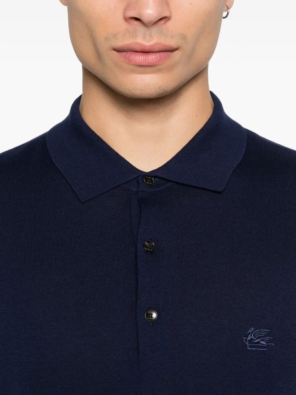 KNITTED COTTON POLO SHIRT