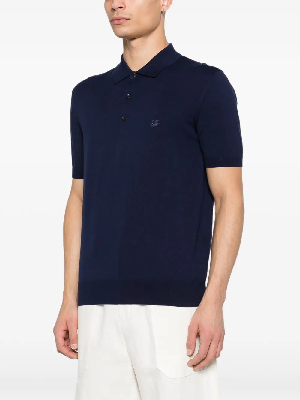 KNITTED COTTON POLO SHIRT