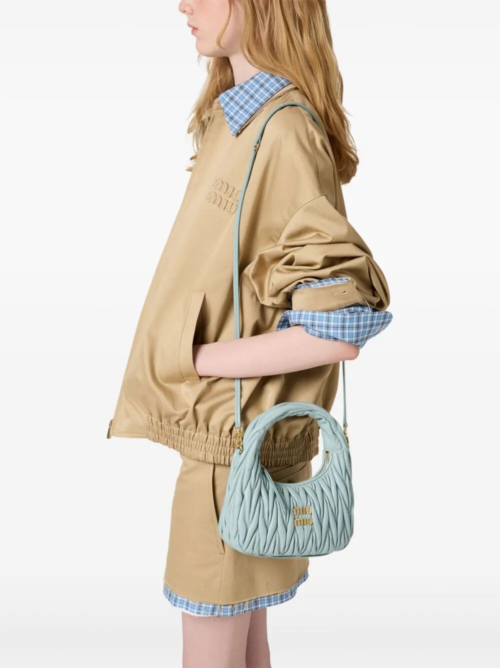 WANDER MATELASSÉ NAPPA LEATHER SMALL HOBO BAG