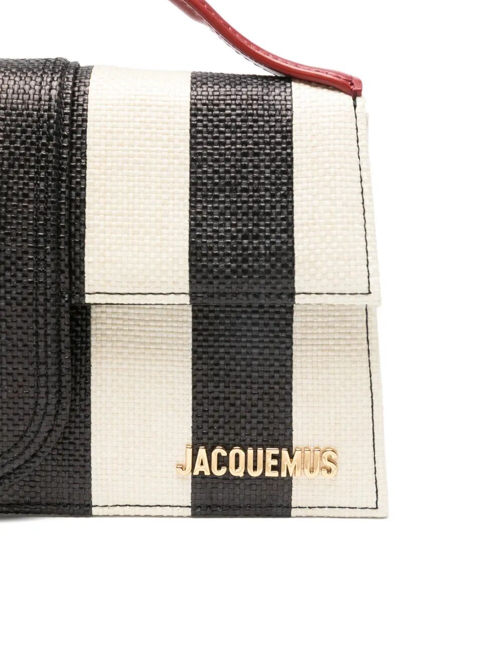 LE GRAND BAMBINO IN STRIPED PATCHWORK RAFFIA