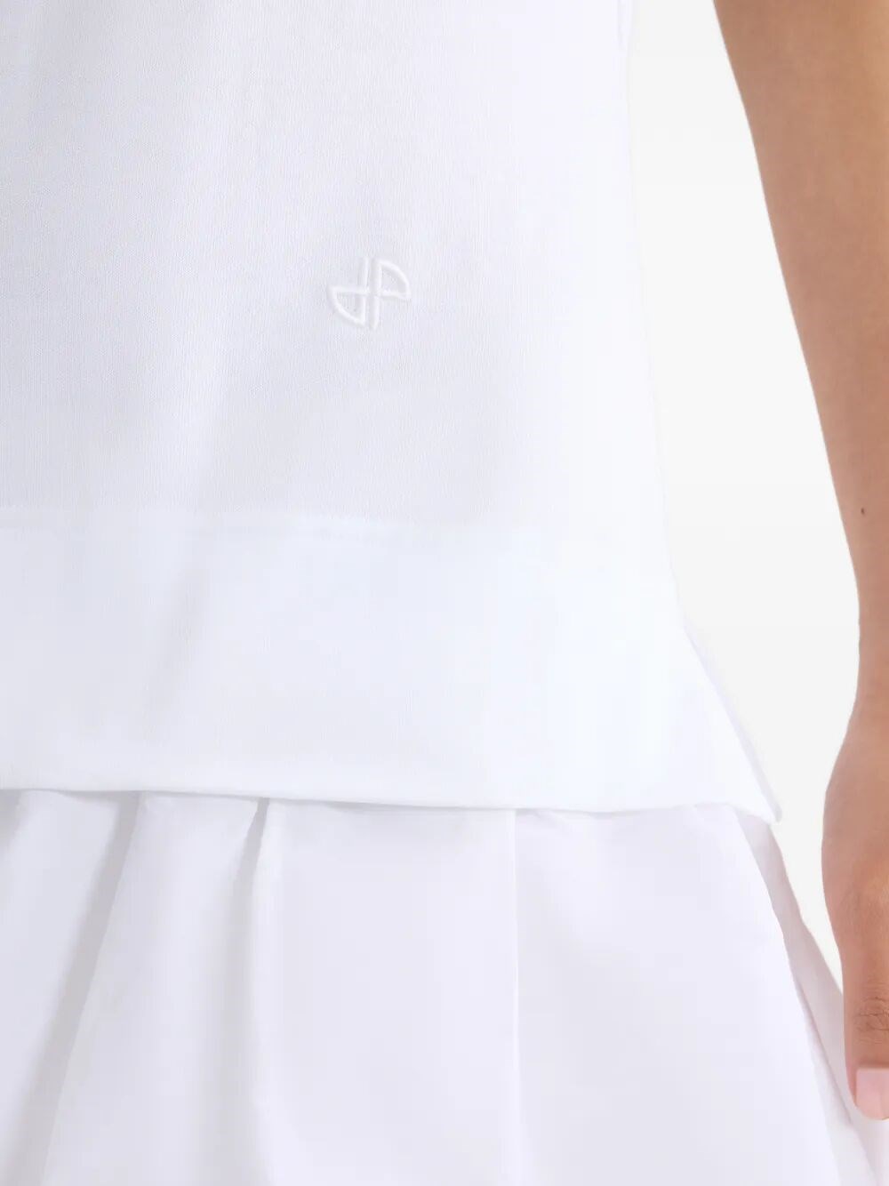 SHORT-SLEEVED MIX FAILLE T-SHIRT DRESS