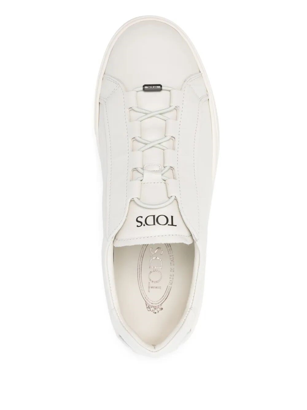 LEATHER SNEAKERS WITH ONE-PULL LACE