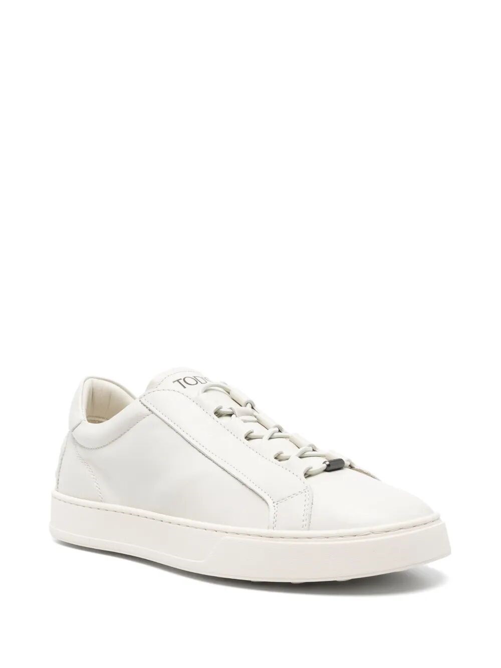 LEATHER SNEAKERS WITH ONE-PULL LACE