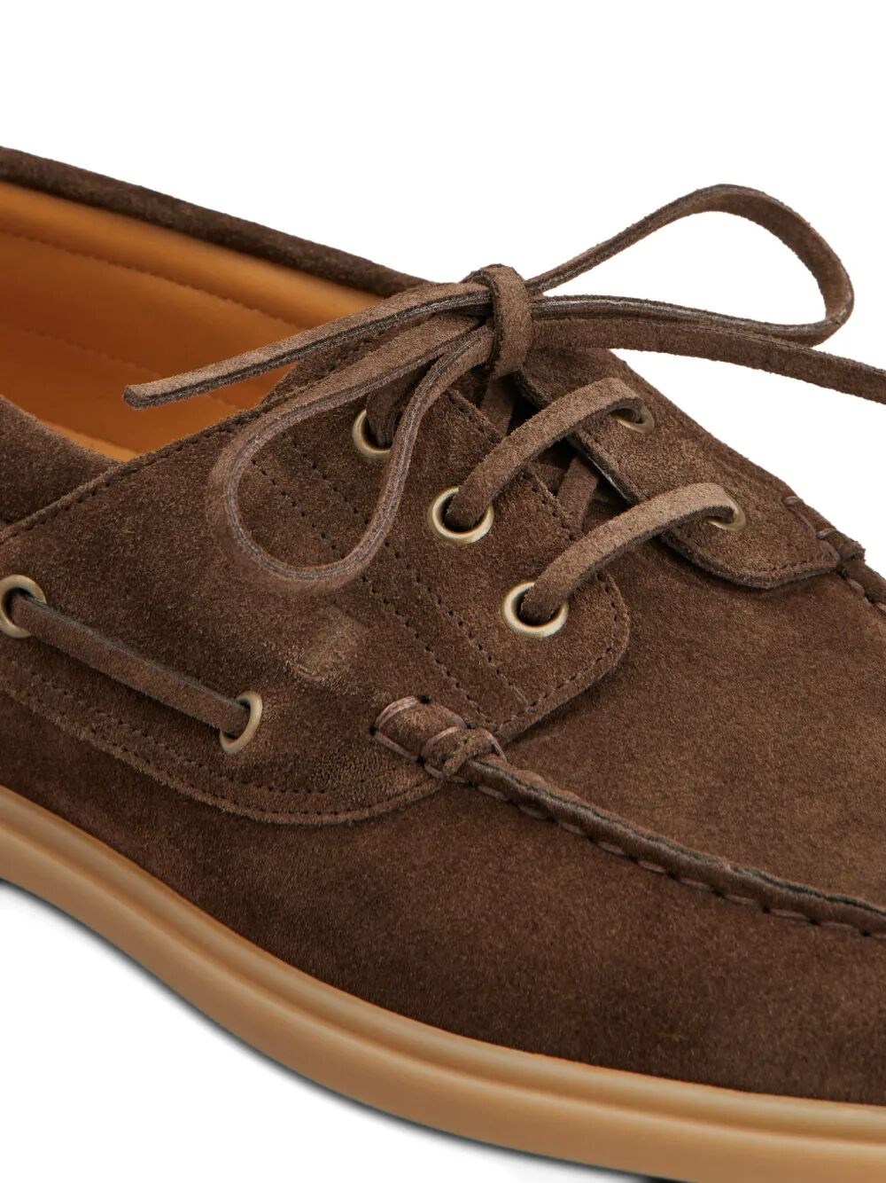 RUBBER SOLE SUEDE BOAT SHOES