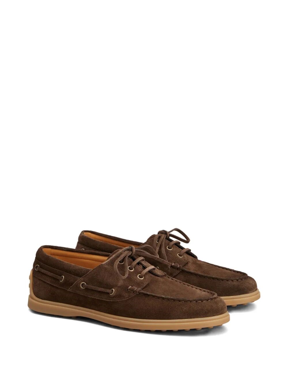 RUBBER SOLE SUEDE BOAT SHOES