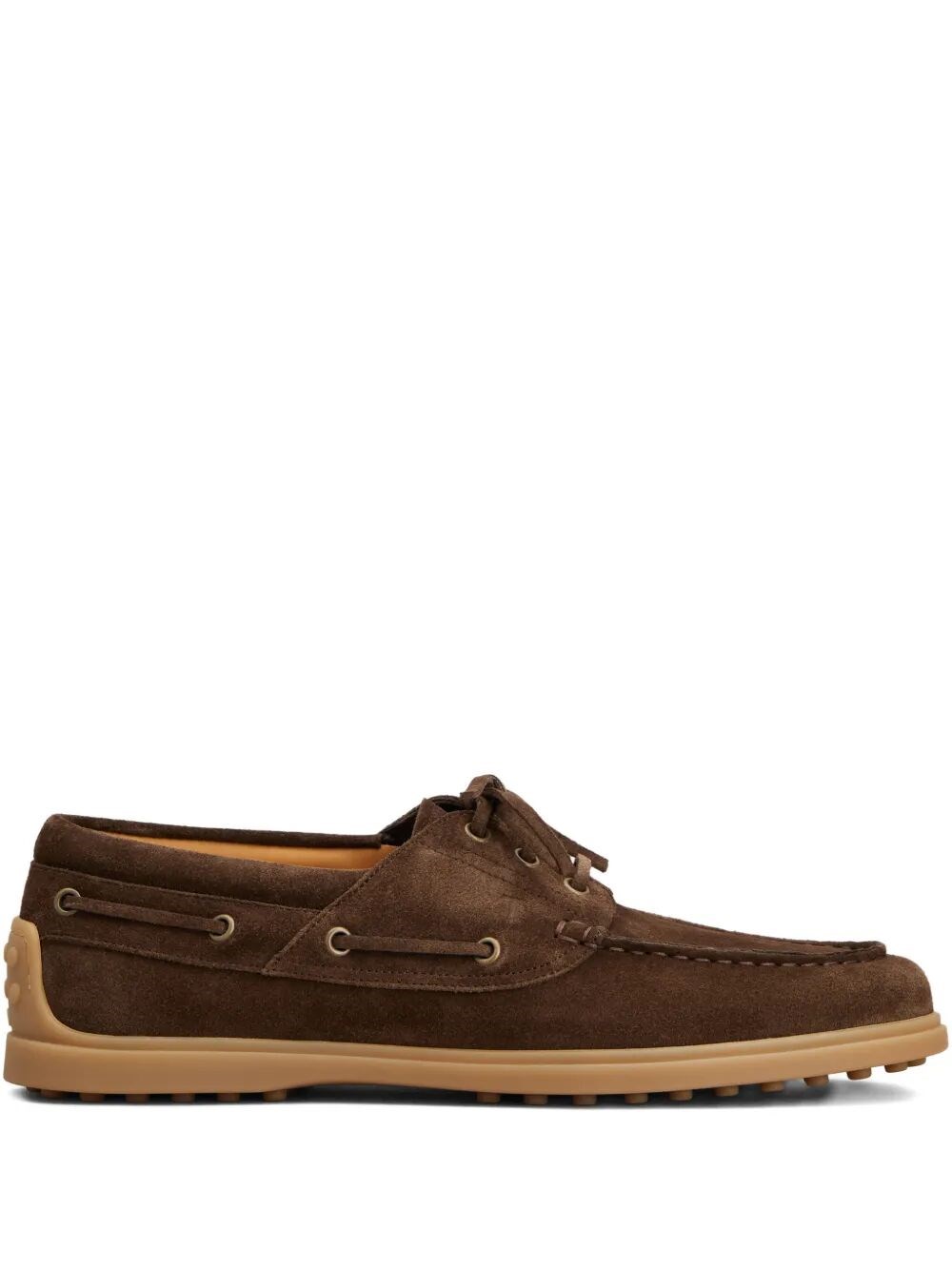 RUBBER SOLE SUEDE BOAT SHOES