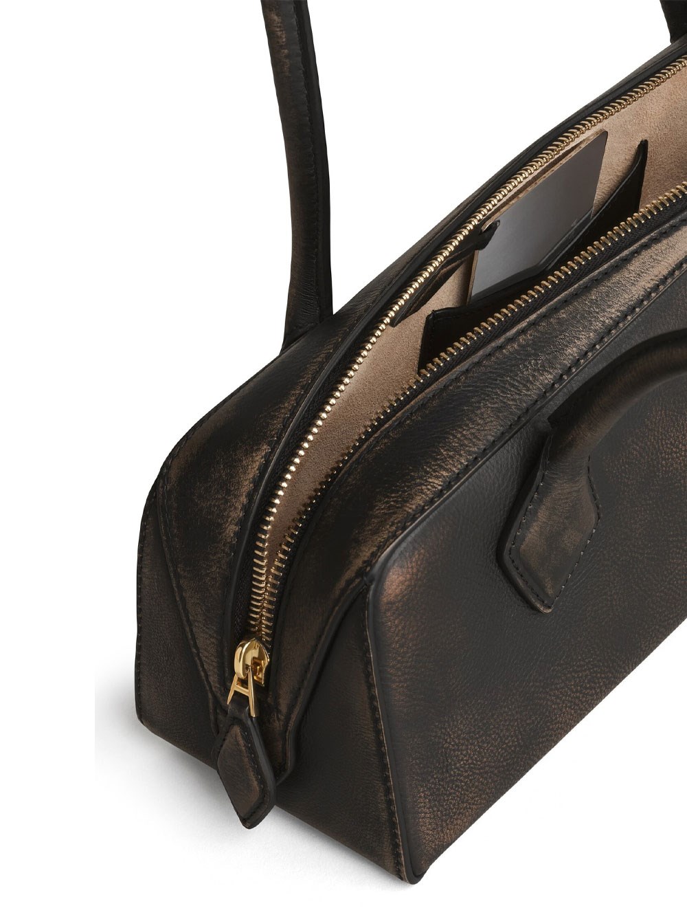 LE TECKEL MEDIUM BAG IN AGED LEATHER