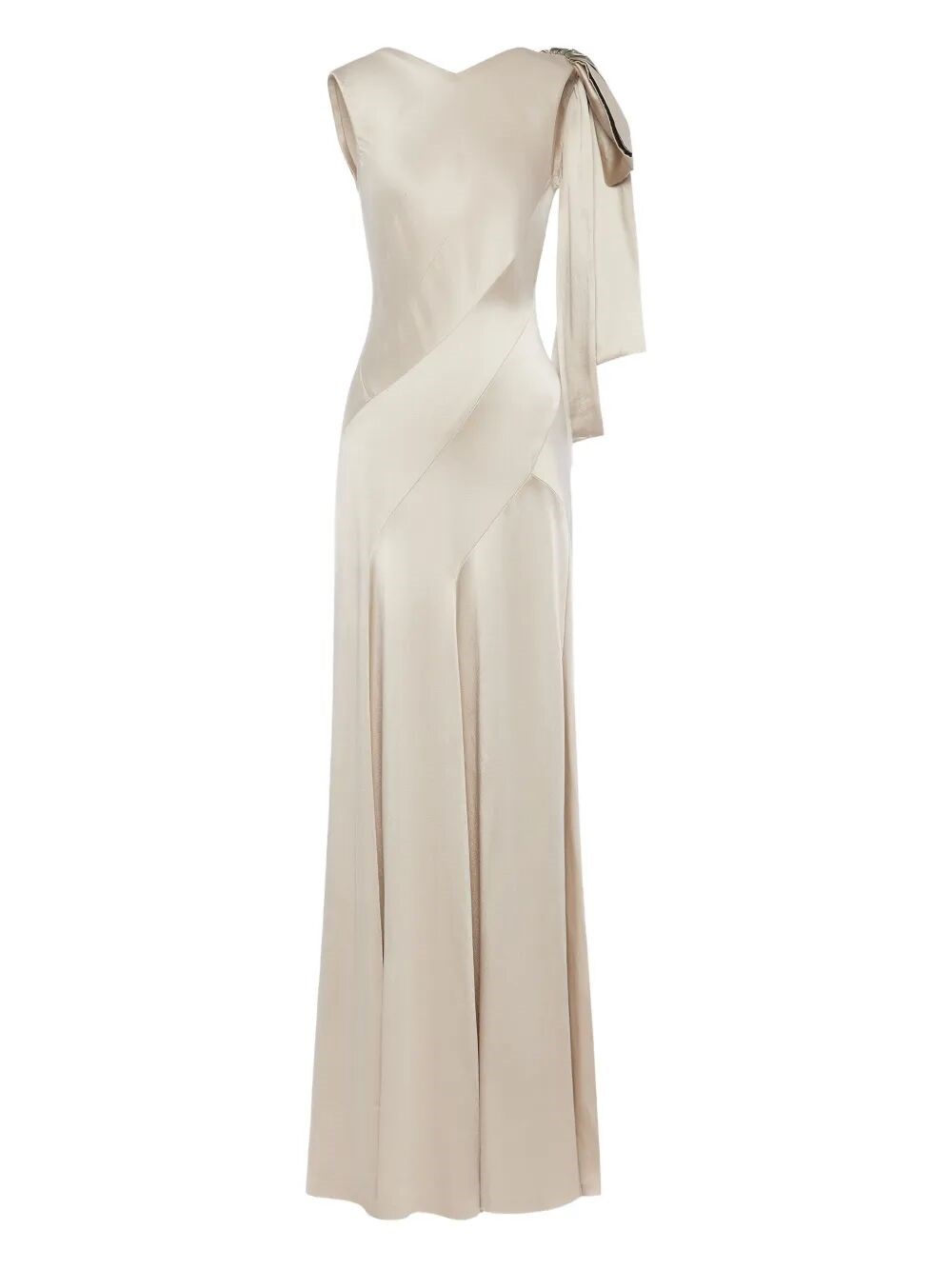 BIAS-CUT EVENING GOWN