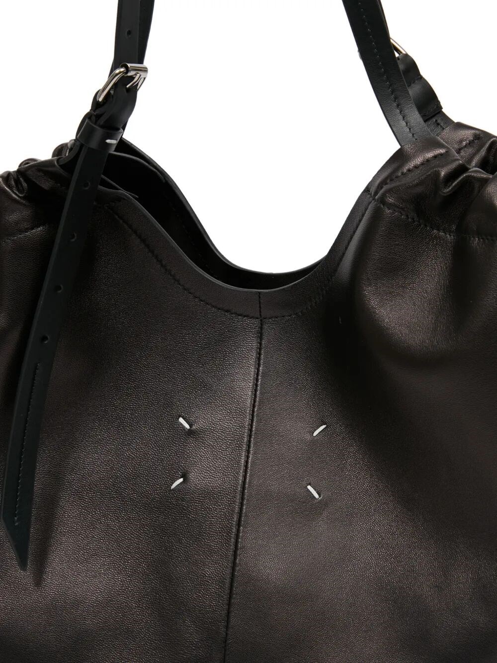 NAPPA LEATHER OVERSIZED DRAWSTRING BAG