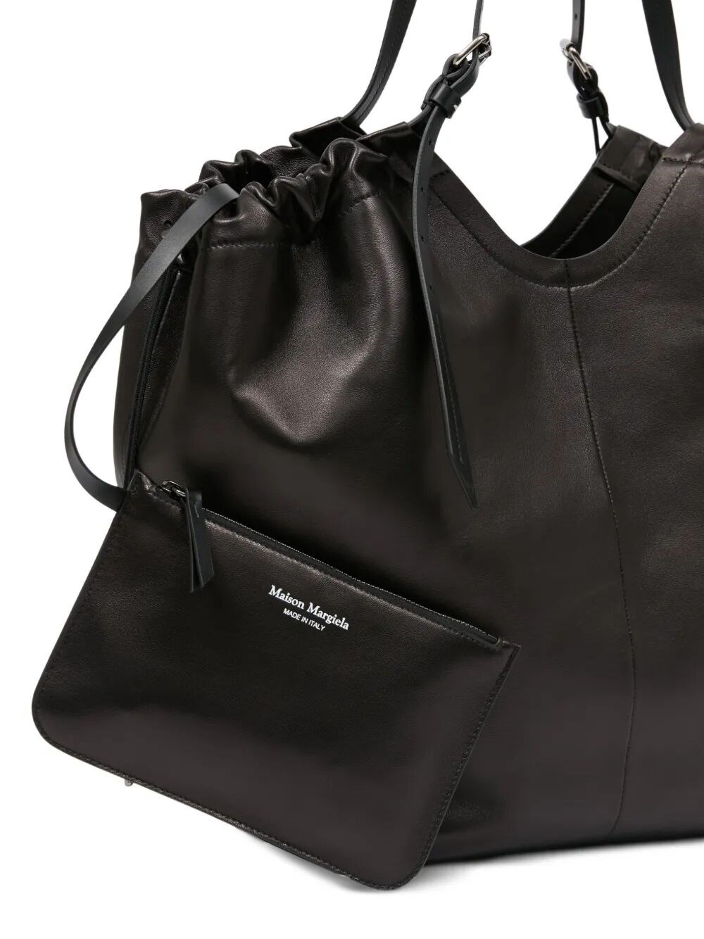 NAPPA LEATHER OVERSIZED DRAWSTRING BAG