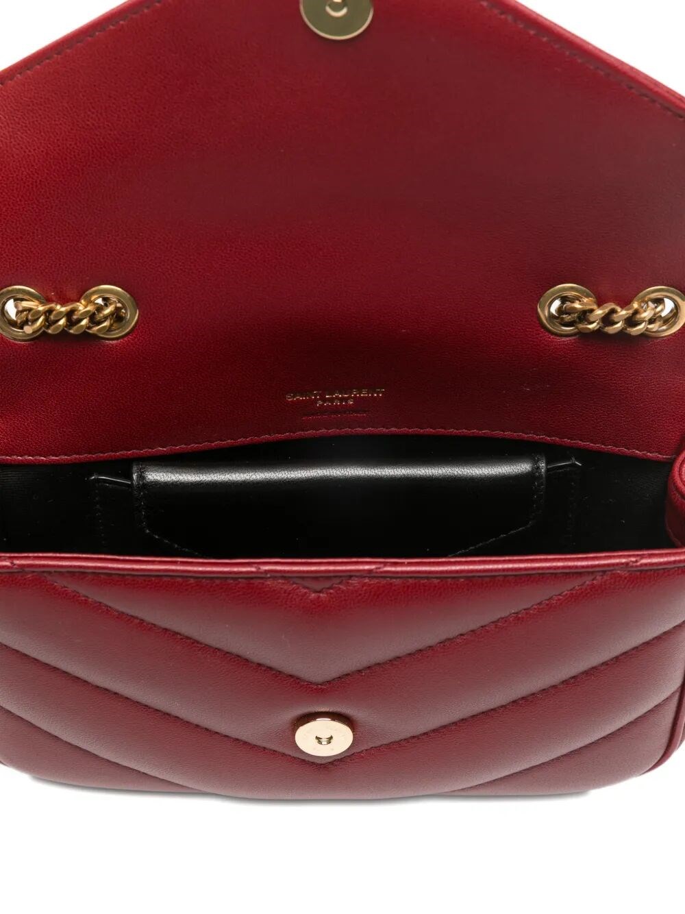 LOULOU MINI CHAIN BAG IN LAMBSKIN