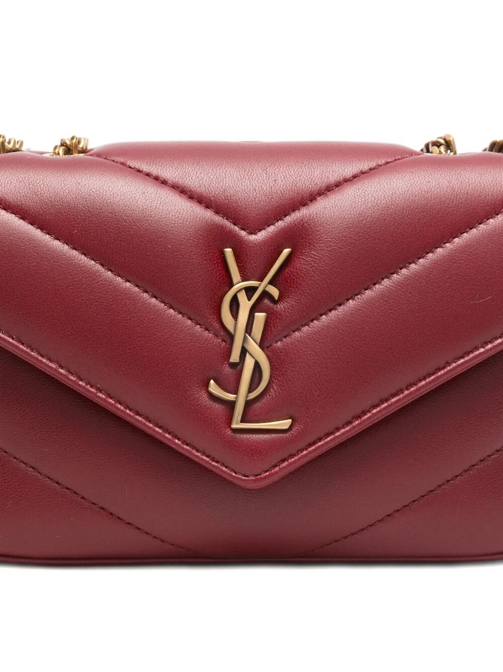 LOULOU MINI CHAIN BAG IN LAMBSKIN