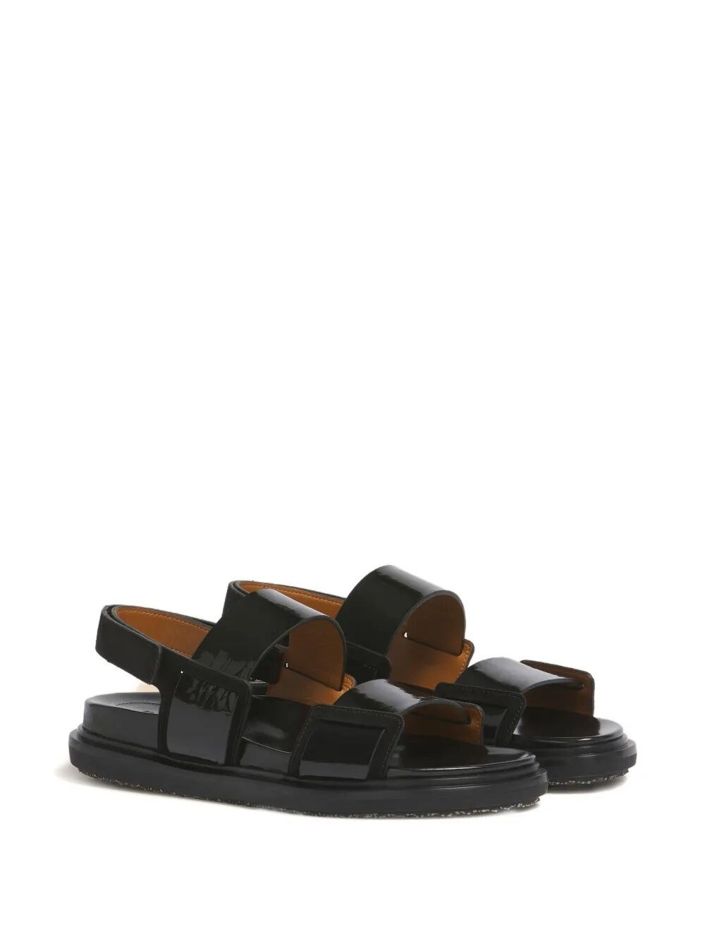 FUSSBETT DOUBLE-STRAP LEATHER SANDALS