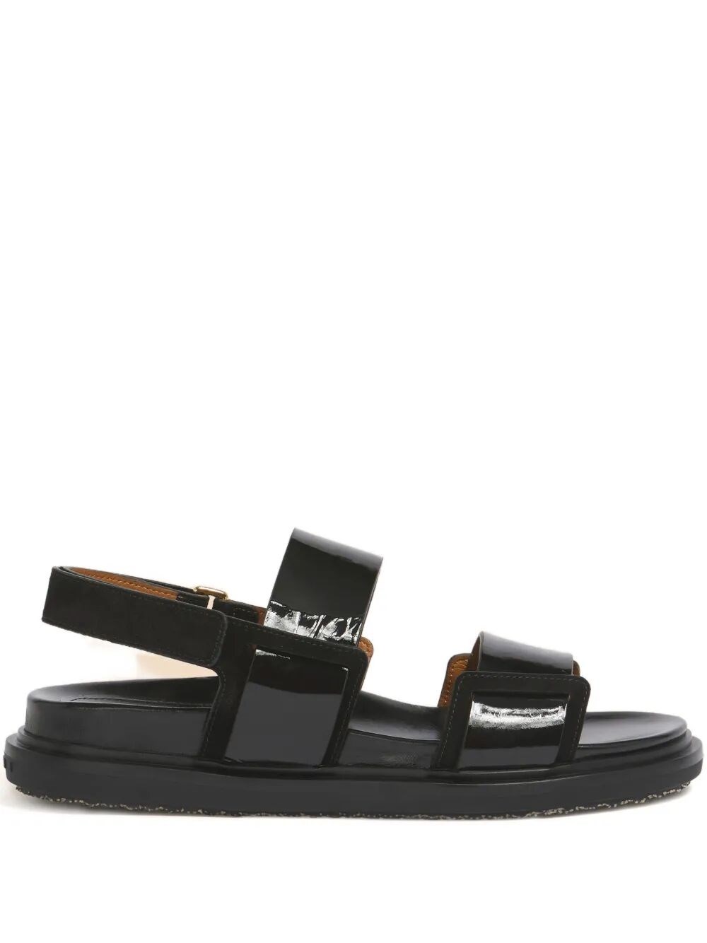 FUSSBETT DOUBLE-STRAP LEATHER SANDALS