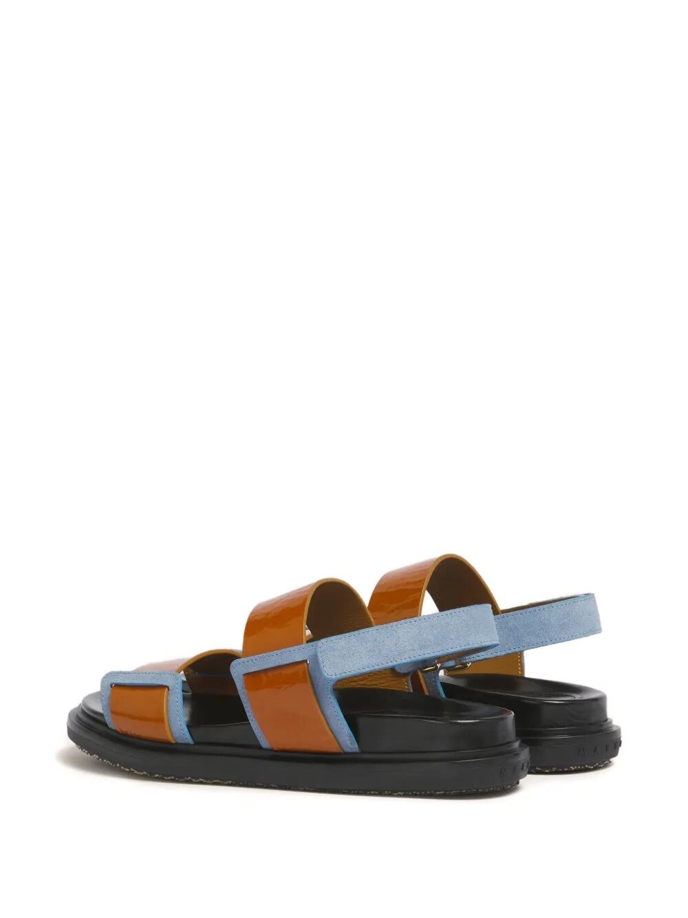 FUSSBETT DOUBLE-STRAP LEATHER SANDALS
