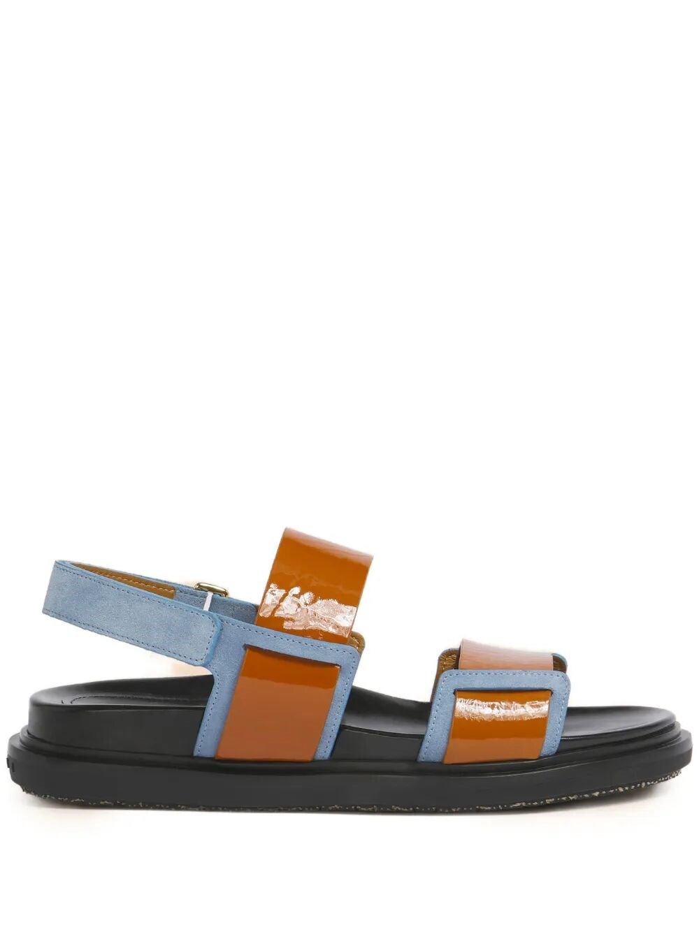 FUSSBETT DOUBLE-STRAP LEATHER SANDALS