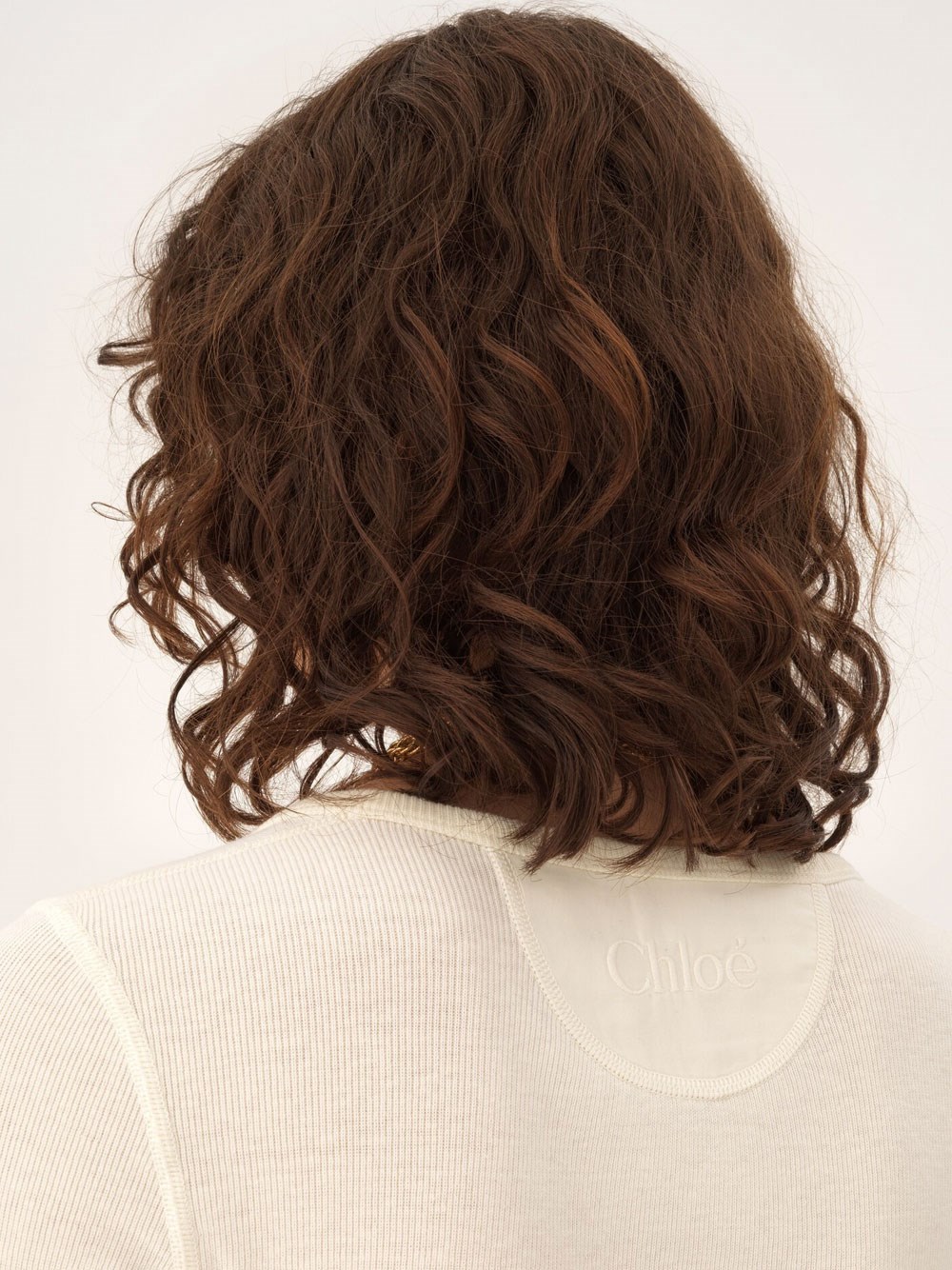 SCOOP-NECK COTTON JERSEY HENLEY TOP