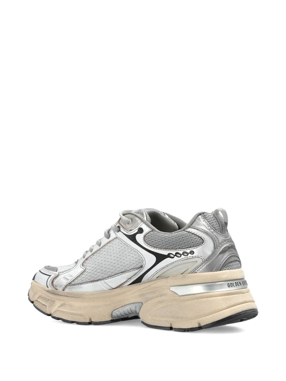 LIGHTSTAR LAMINATED LEATHER AND MESH SNEAKERS