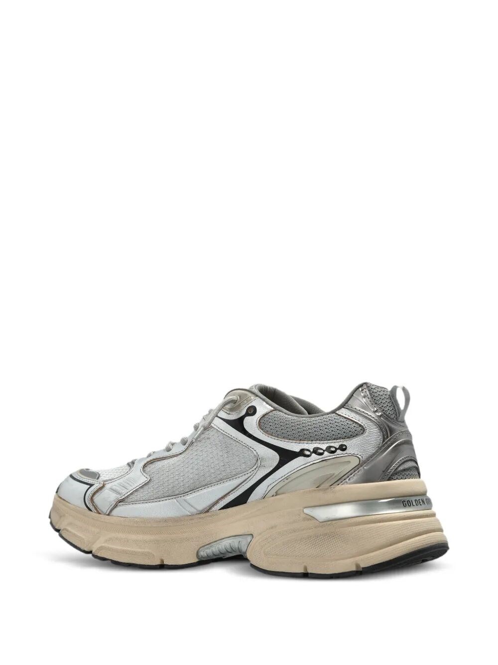 LIGHTSTAR LAMINATED LEATHER AND MESH SNEAKERS