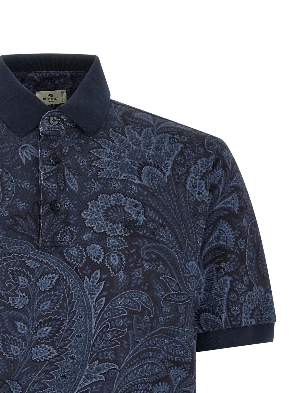 PAISLEY-PRINT COTTON ROMA POLO