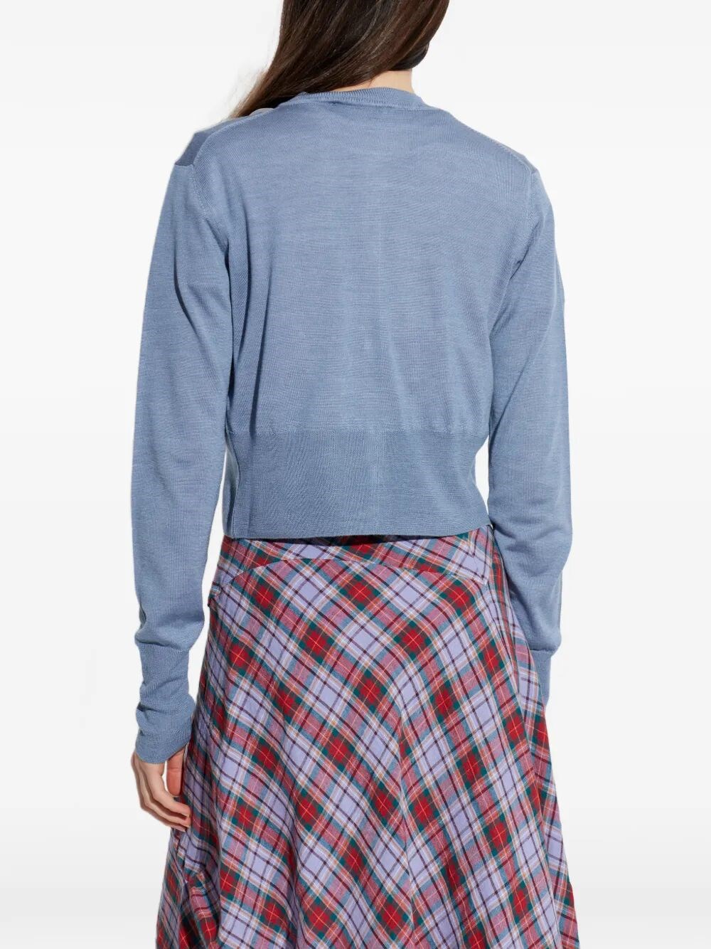 BEA SILK BLEND CROPPED CARDIGAN