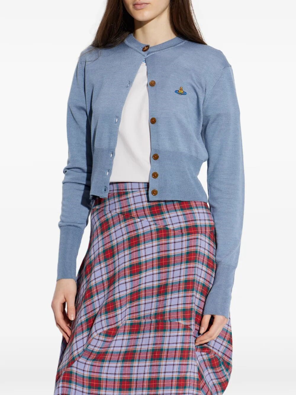 BEA SILK BLEND CROPPED CARDIGAN