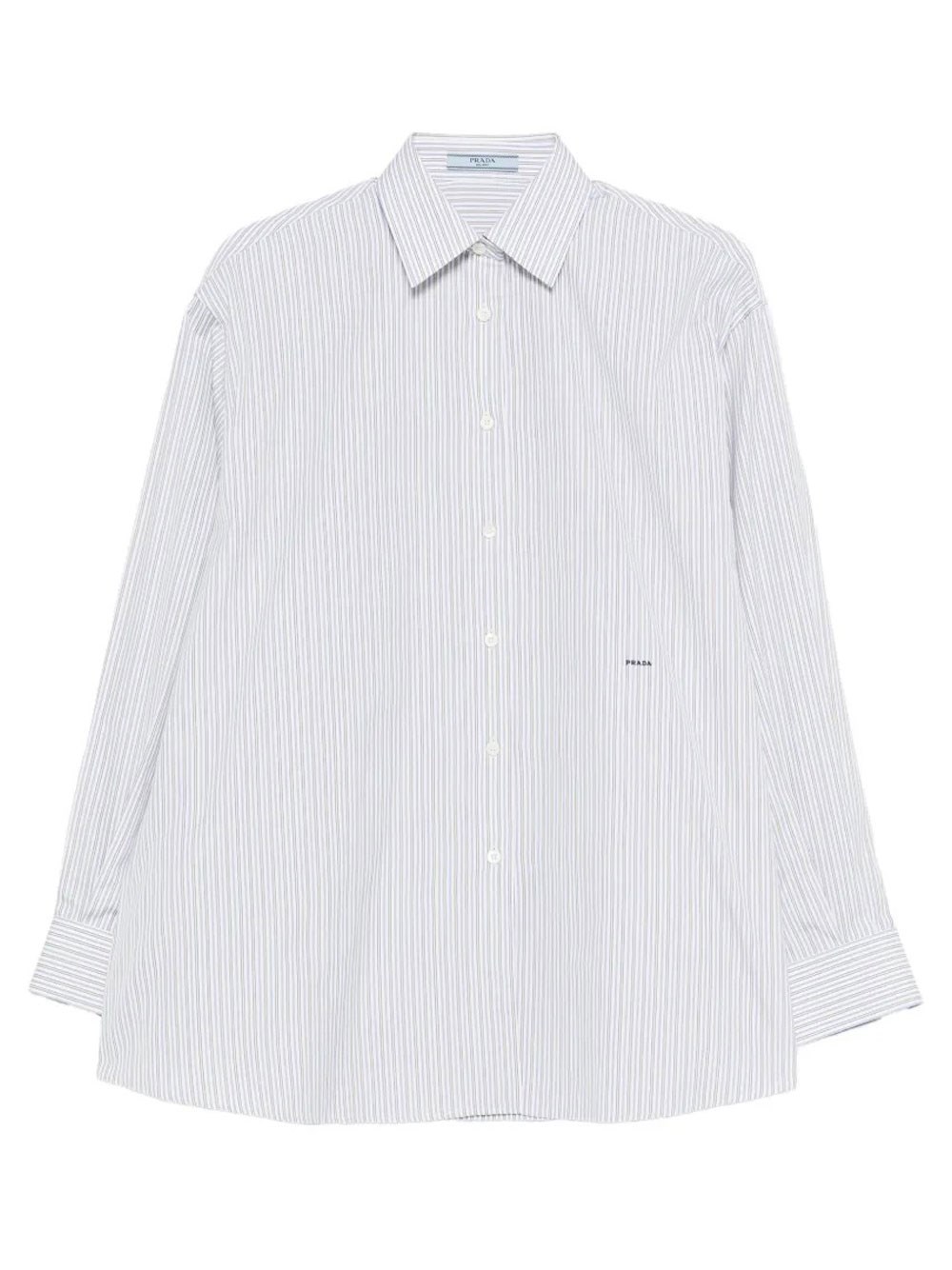 DOUBLE-STRIPE COTTON POPLIN SHIRT