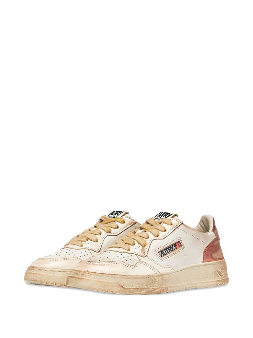 MEDALIST LOW SUPER VINTAGE SNEAKERS WITH PINK METALLIC LEATHER
