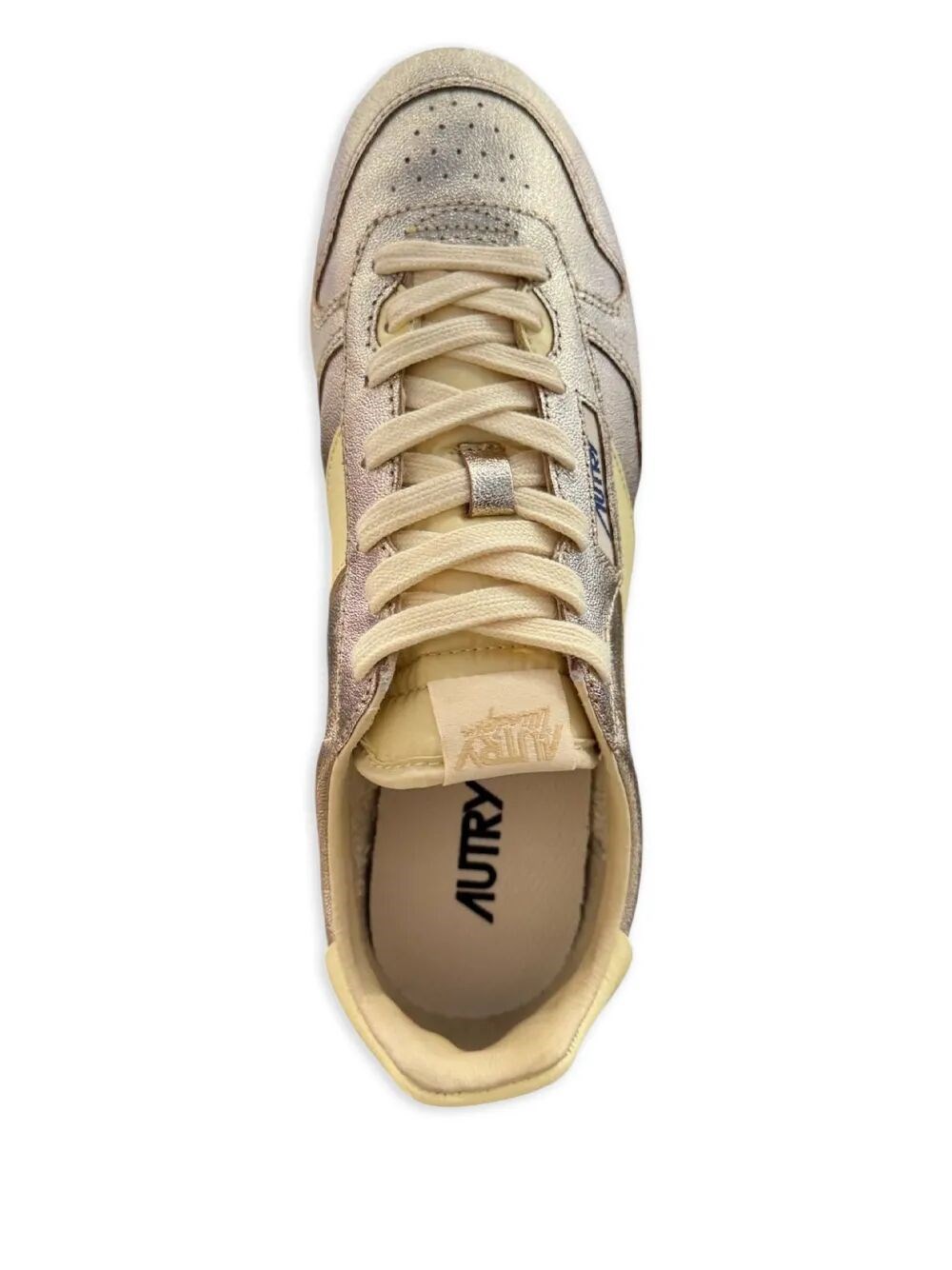 WINDSPIN LAMINATED LEATHER SNEAKERS