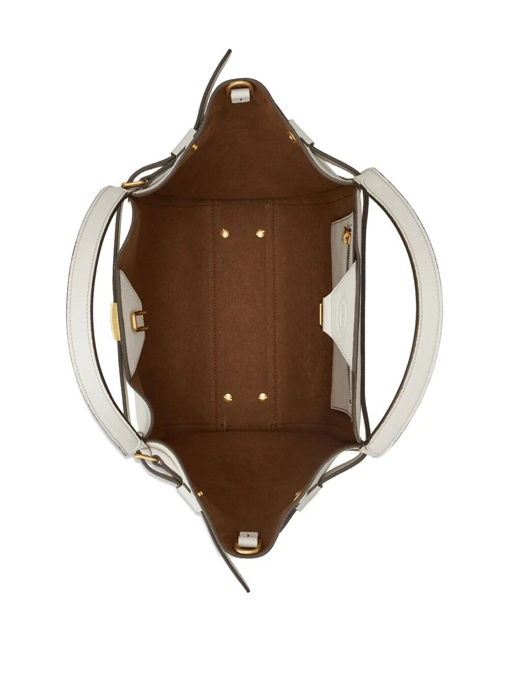 SMALL LEATHER SHOPPING BAG WITH T TIMELESS ACCESSORY