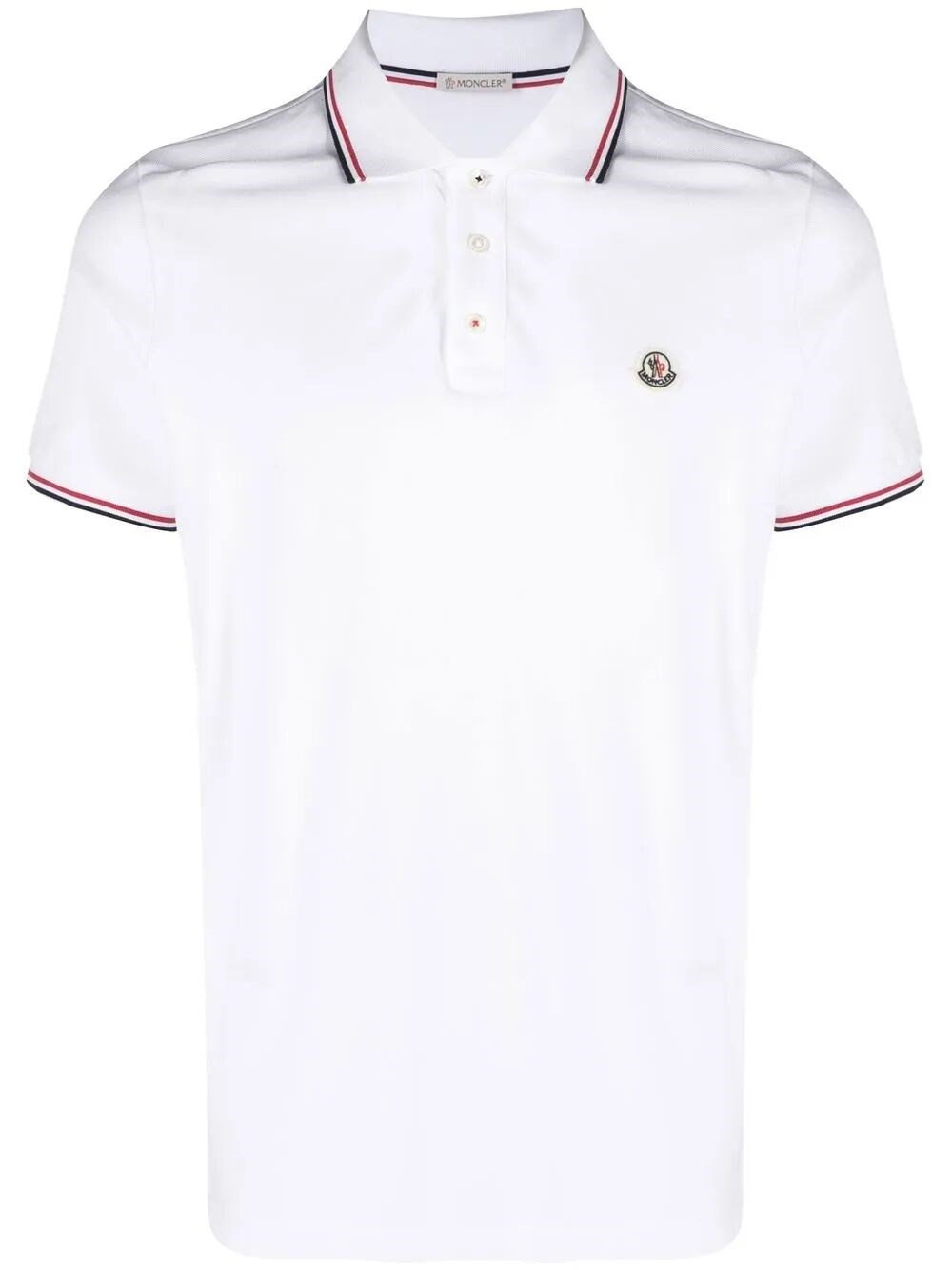TRICOLOUR-TRIMMED COTTON PIQUÉ POLO SHIRT
