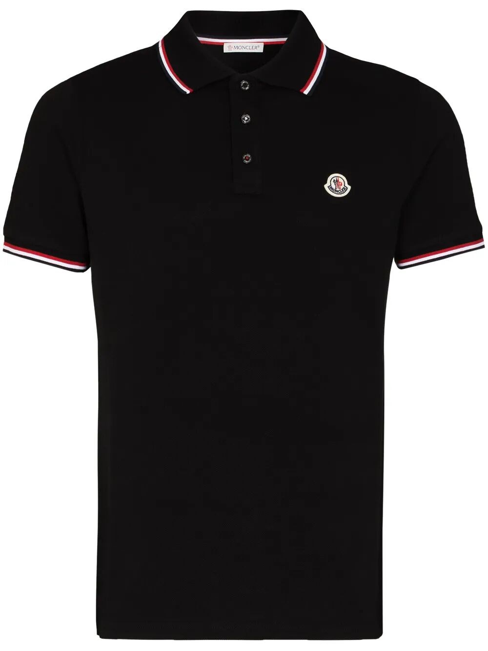TRICOLOUR-TRIMMED COTTON PIQUÉ POLO SHIRT