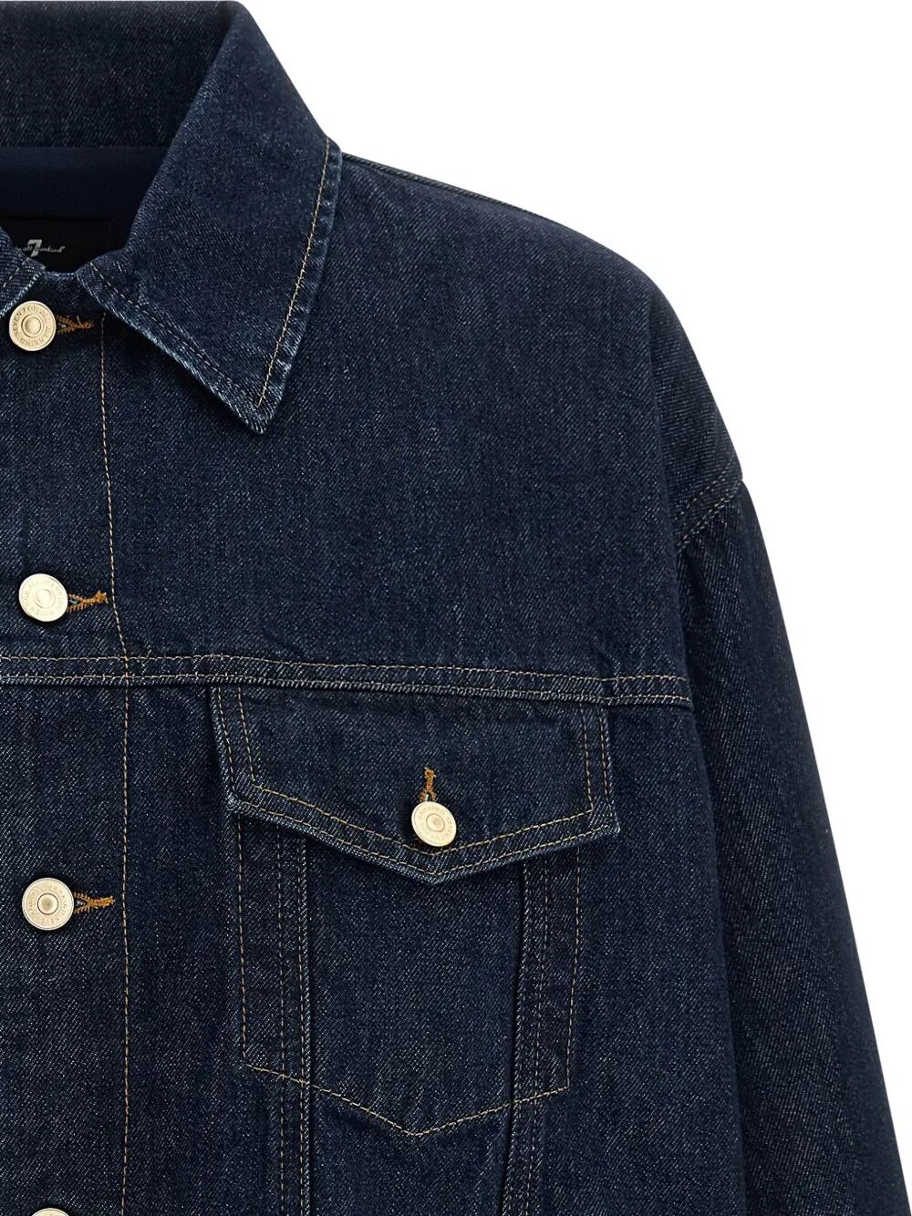 GATHERED DENIM JACKET