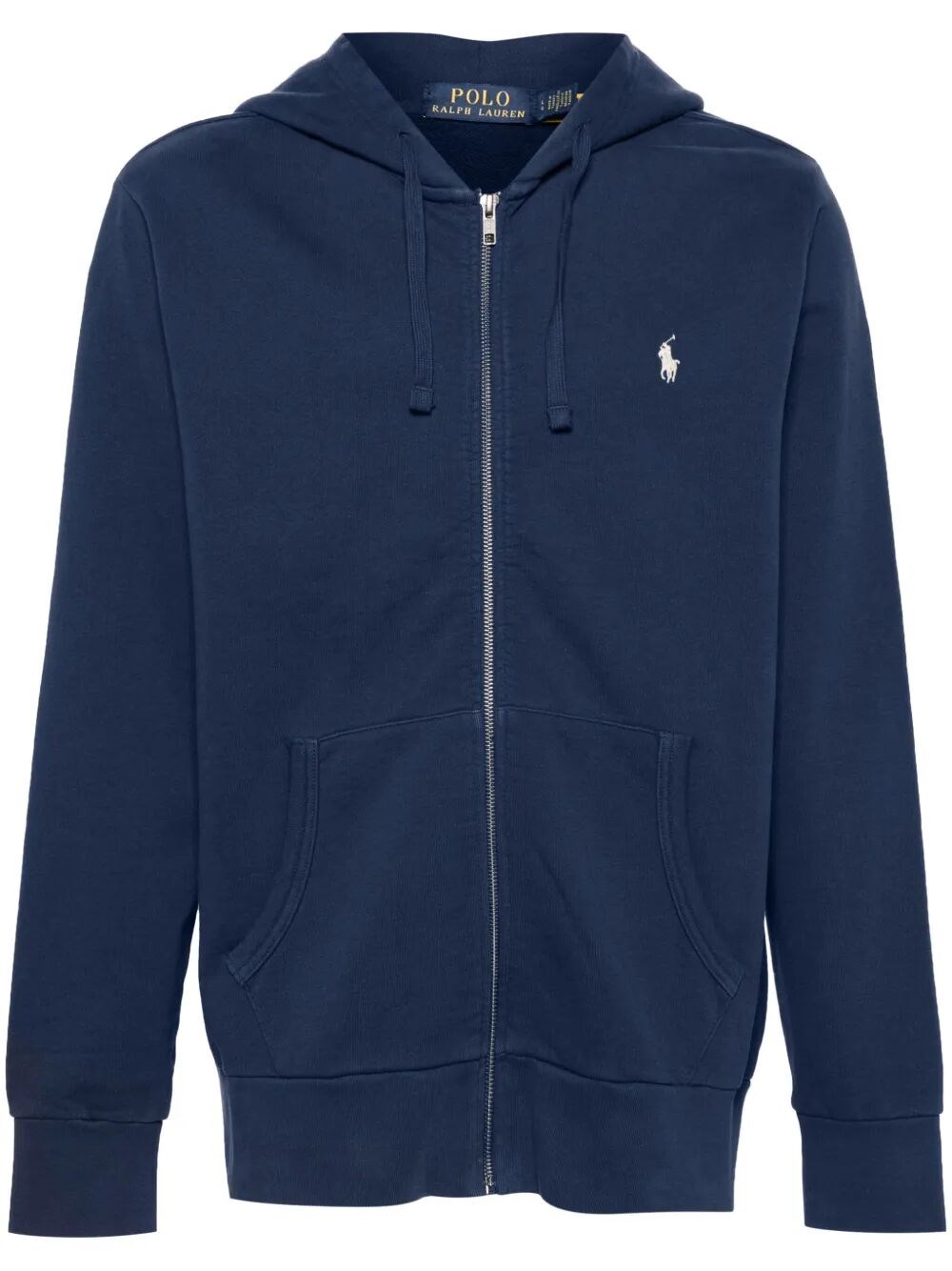 FULL-ZIP COTTON JERSEY HOODIE