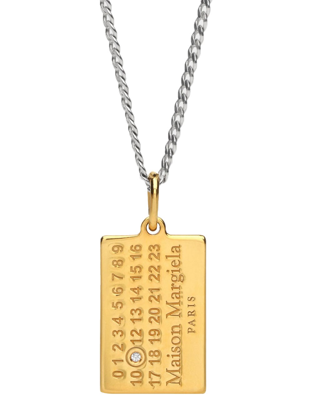 NUMERIC DIAMOND PENDANT NECKLACE