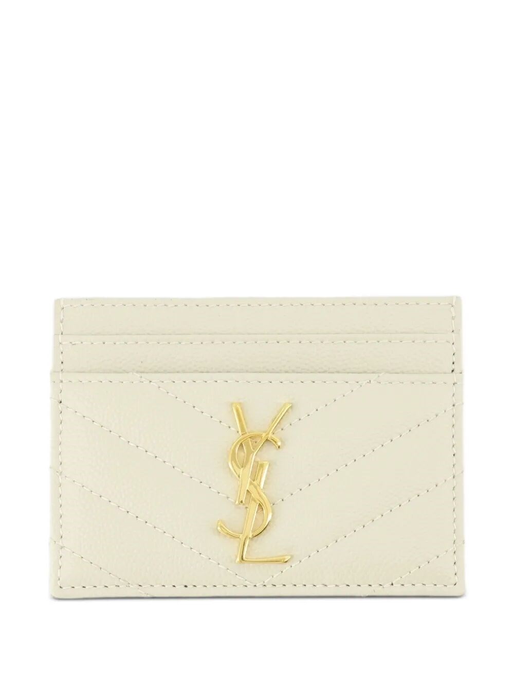 CASSANDRE MATELASSÉ CARD CASE IN GRAIN DE POUDRE LEATHER