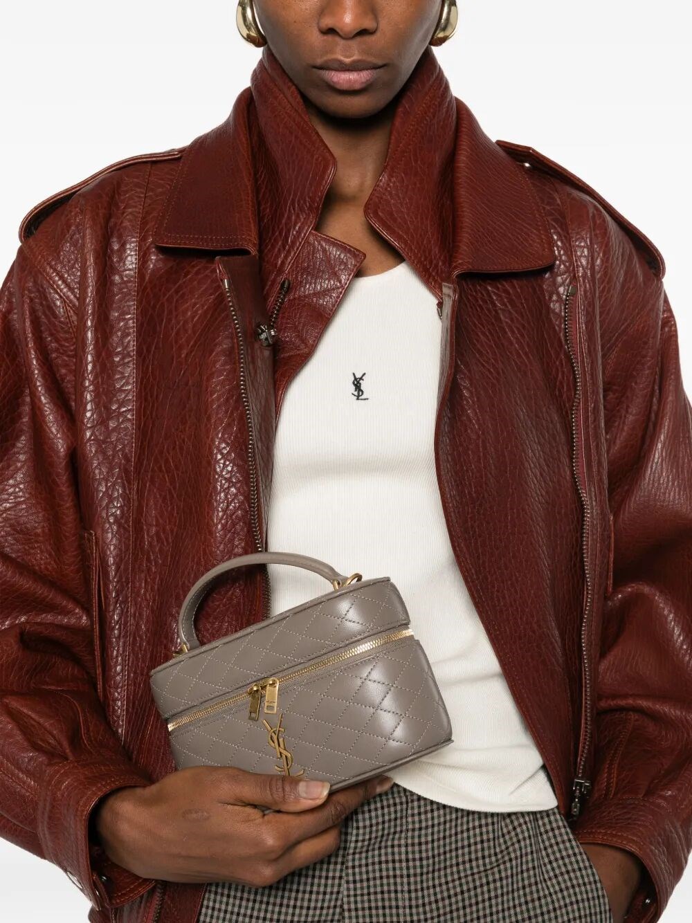 LAMBSKIN GABY VANITY BAG